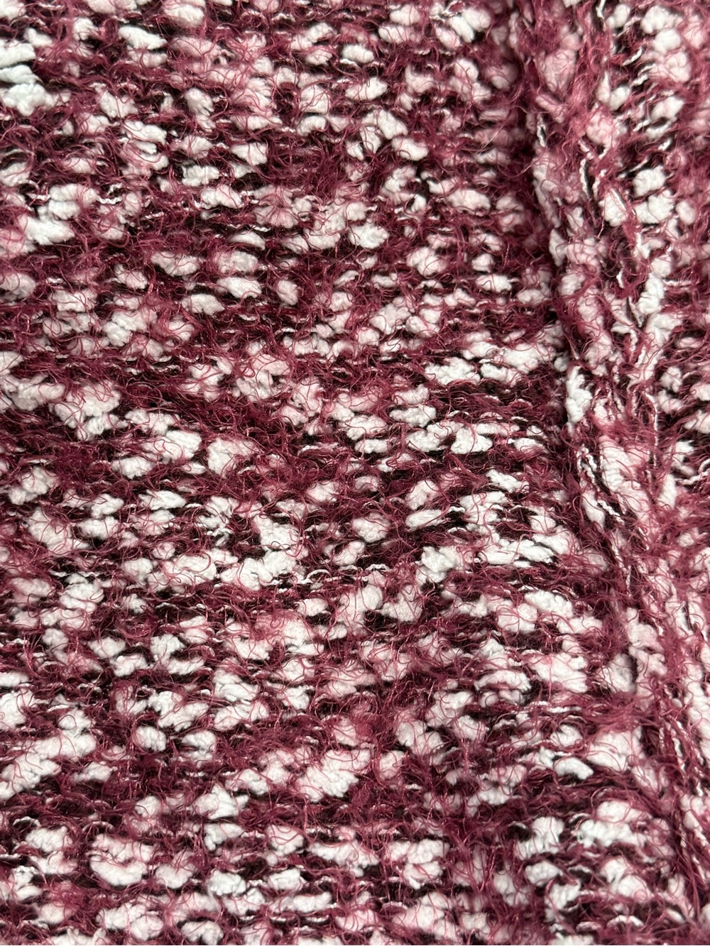 Lane Bryant Marbled Open-Front Cardigan Wine & White Size 22/24 Layering - Picture 8 of 10